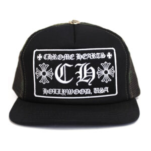 Chrome Hearts CH Hollywood Trucker Hat – Black/Camo