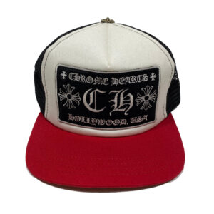 Chrome Hearts CH Hollywood Trucker Hat – Red/Black/White