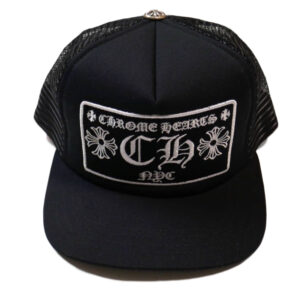Chrome Hearts CH New York City Trucker Hat – Black